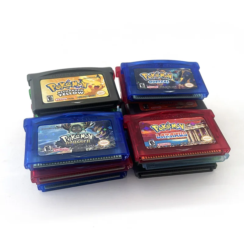 USA Version Rom Hack English pokémon RADICAL RED Ultra Violet Cart GBA Game Cartridge Video Game Console for GBA