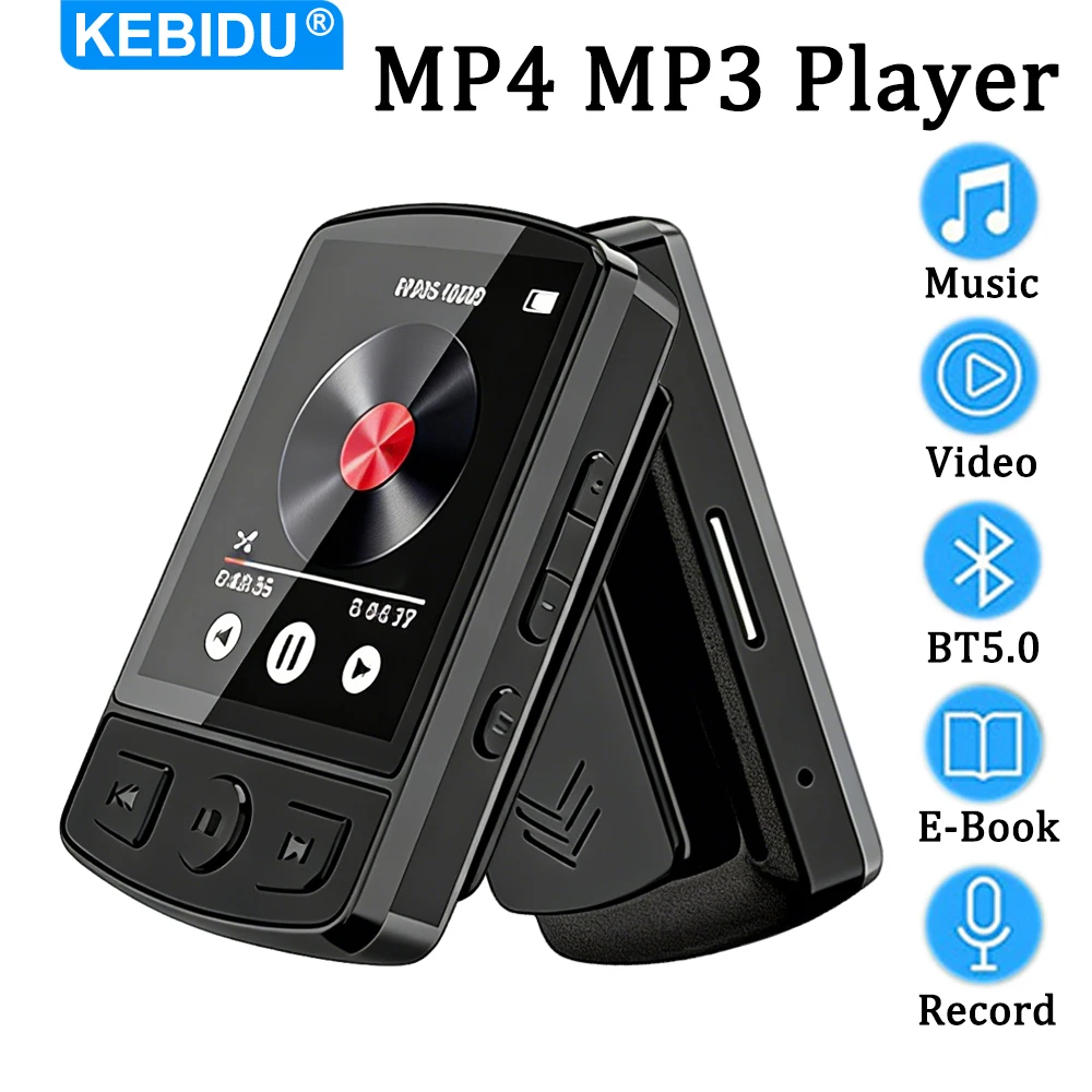 Lecteur MP3 MP4 1.8 pouces Sport Clip Walkman Bluetooth lecteur MP3 lecteur de musique Portable sans perte prend en charge l