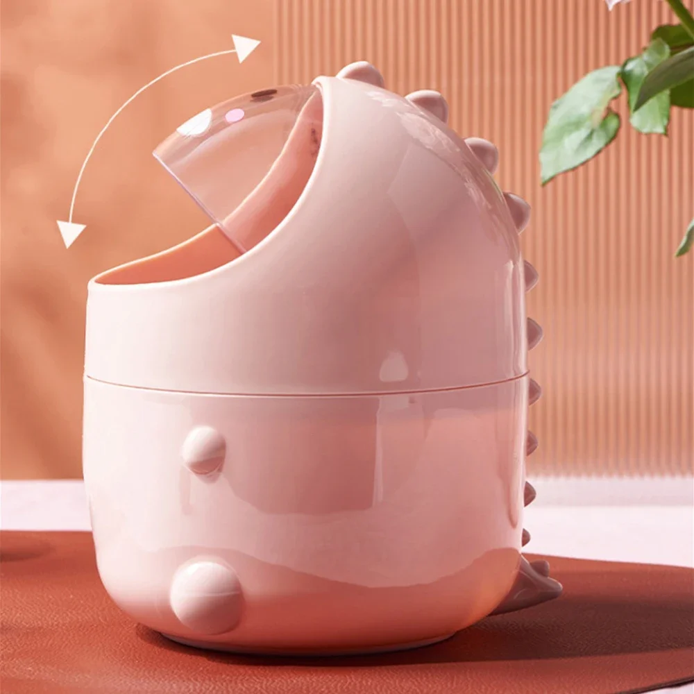 Dinosaurier-Mülleimer, Tisch, Schreibtisch, Schreibtisch, Mülleimer, Reinigungsfass, kleiner Mülleimer, niedlicher kleiner Mini-Set, der Unterschreibtisch-Desktop-Mülleimer