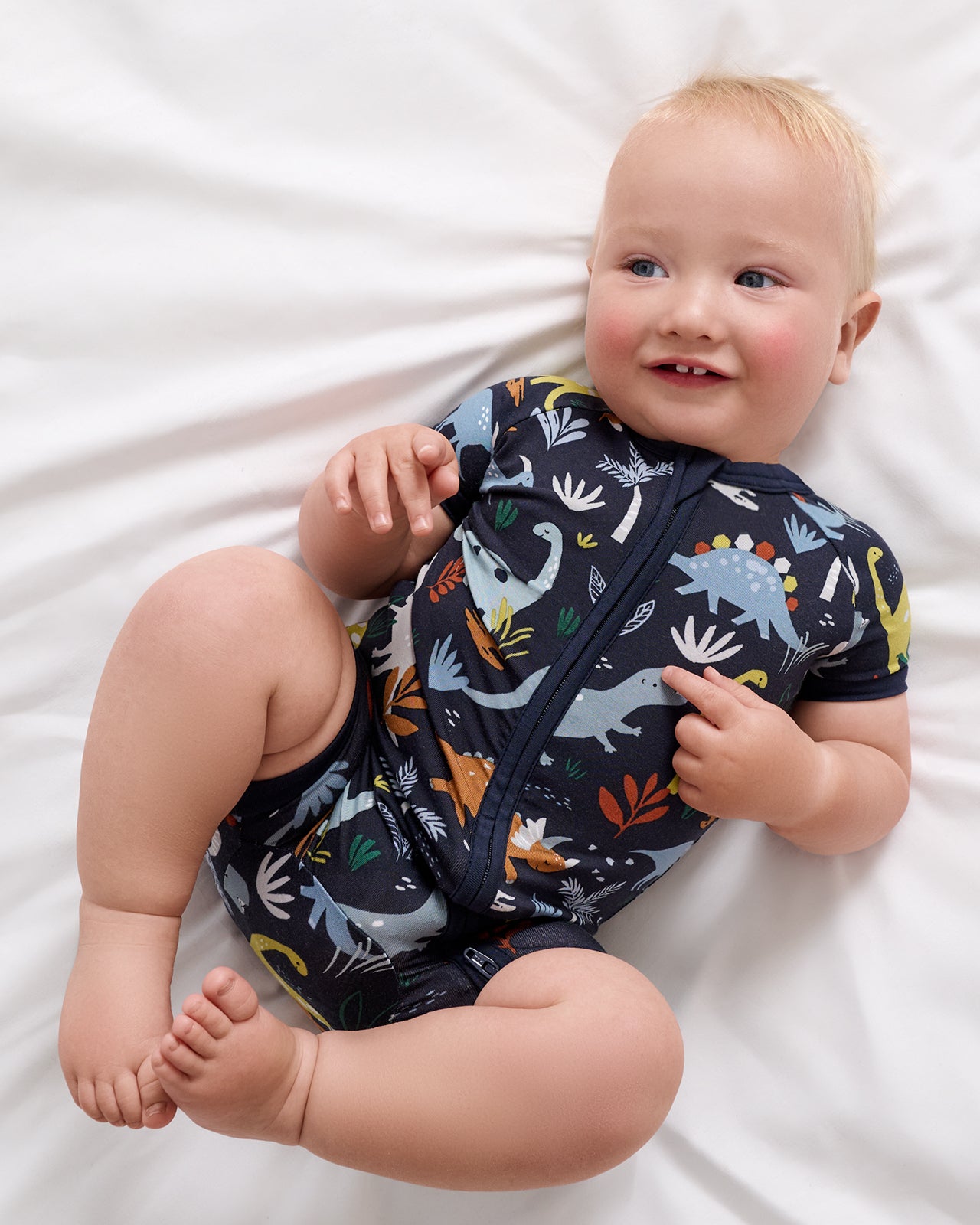 Jurassic Jungle Navy Shorty Zippy - 3T