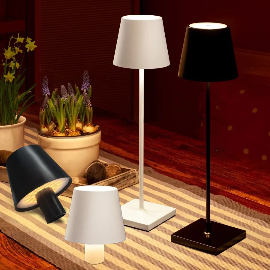 LED Tisch Lampen 3 Stufen Dimmbare Drahtlose Led Schreibtisch Lampe Touch Nachtlicht USB Aufladbare Touch Lampe Für Zimmer Studie büro Bar