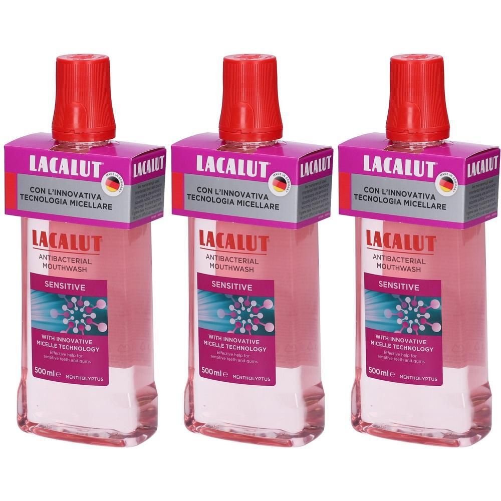 Lacalut® Collutorio Micellare Sensitive 3x500 ml