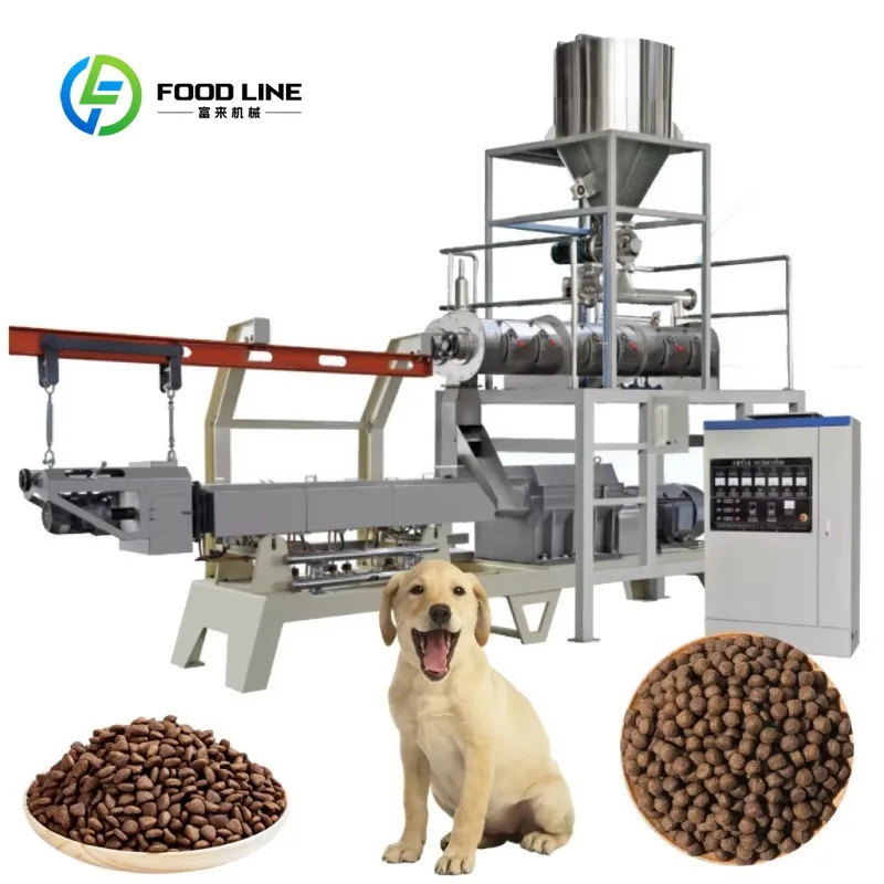 Taille personnalisée Kazakhstan 500-1000kg ligne de production de nourriture pour chien ligne de production de nourriture pour chat ligne de production de nourriture pour animaux de compagnie