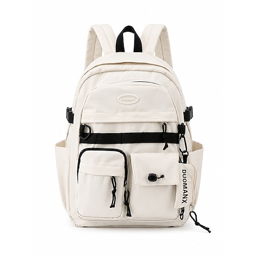 Zaino unisex per studenti, borsa scolastica multi-scomparto di grande capacità in poliestere resistente all'acqua con spallacci imbottiti per scuola media, scuola superiore, università, viaggi uso