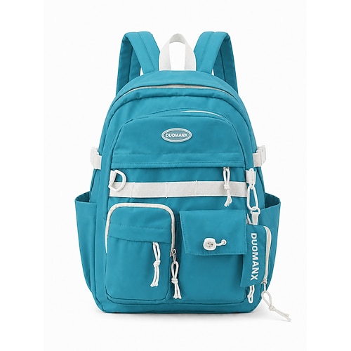 Zaino unisex per studenti, borsa scolastica multi-scomparto di grande capacità in poliestere resistente all'acqua con spallacci imbottiti per scuola media, scuola superiore, università, viaggi uso