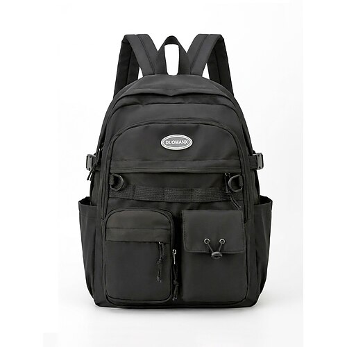 Zaino unisex per studenti, borsa scolastica multi-scomparto di grande capacità in poliestere resistente all'acqua con spallacci imbottiti per scuola media, scuola superiore, università, viaggi uso