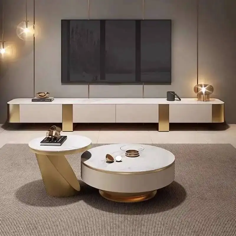 Piédestal en métal meuble Tv meuble moderne Simple salon meuble Tv meuble de luxe en bois Mueble Para Tv meubles de jardin ensembles