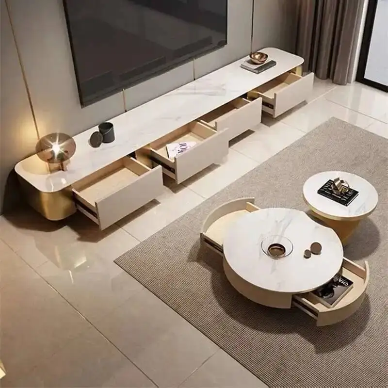 Meuble Tv sur pied en métal, meuble moderne et Simple pour salon, meuble de luxe en bois Para Tv, ensembles de meubles de jardin
