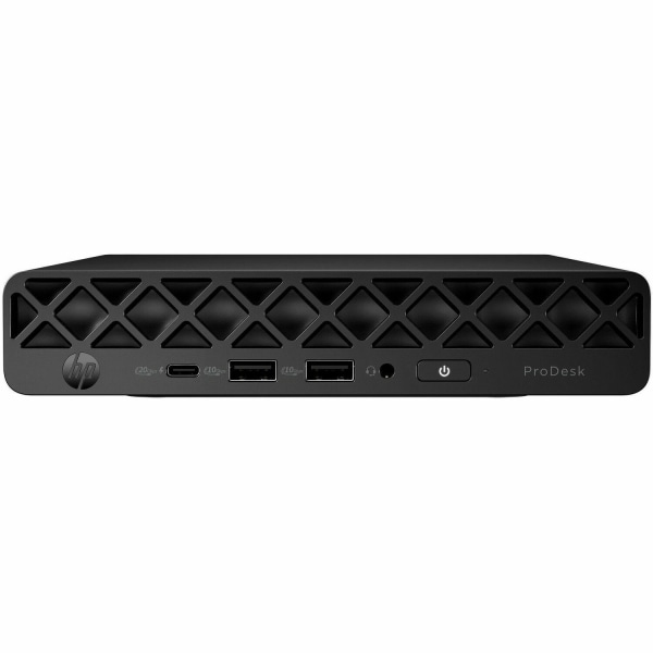 HP ProDesk 4 G1i Desktop Computer, Intel Core Ultra 7 265T, vPro Technology, 32 GB, 512 GB PCI Express NVMe SSD, Mini PC, Jack Black, D32LRUTABA