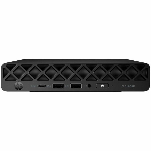 HP ProDesk 4 G1i Desktop Computer, Intel Core Ultra 7 265T, vPro Technology, 16 GB, 512 GB PCI Express NVMe SSD, Mini PC, Jack Black, D32LSUTABA