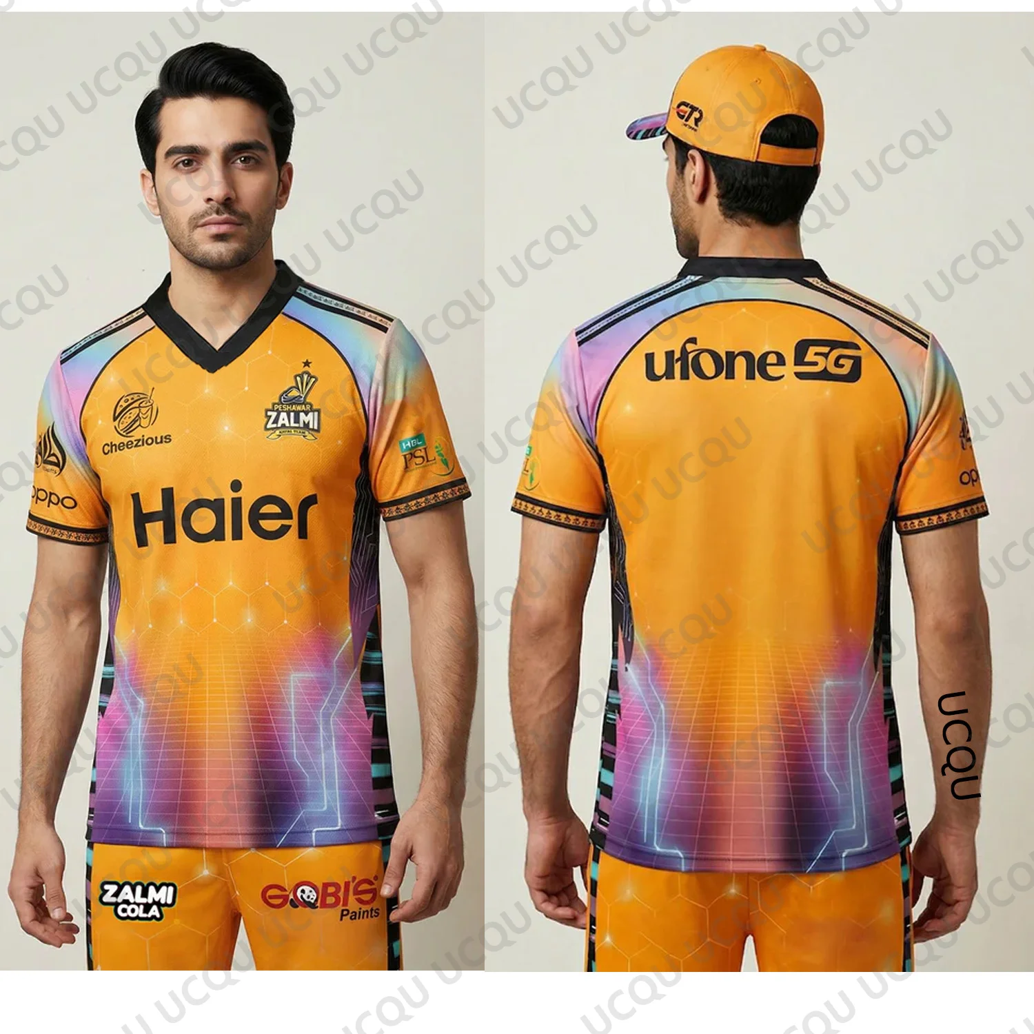 Maillot de cricket domicile des Peshawar Zalmi PSL XI 2026 du Pakistan, Babar 56, pour adulte/enfant, pour le jour du match