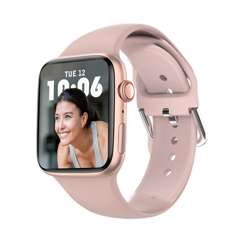 W7 Smart Watch With Bluetooth Calling 1.8 Inch HD Display Heart Rate Monitor IP68 Waterproof pink