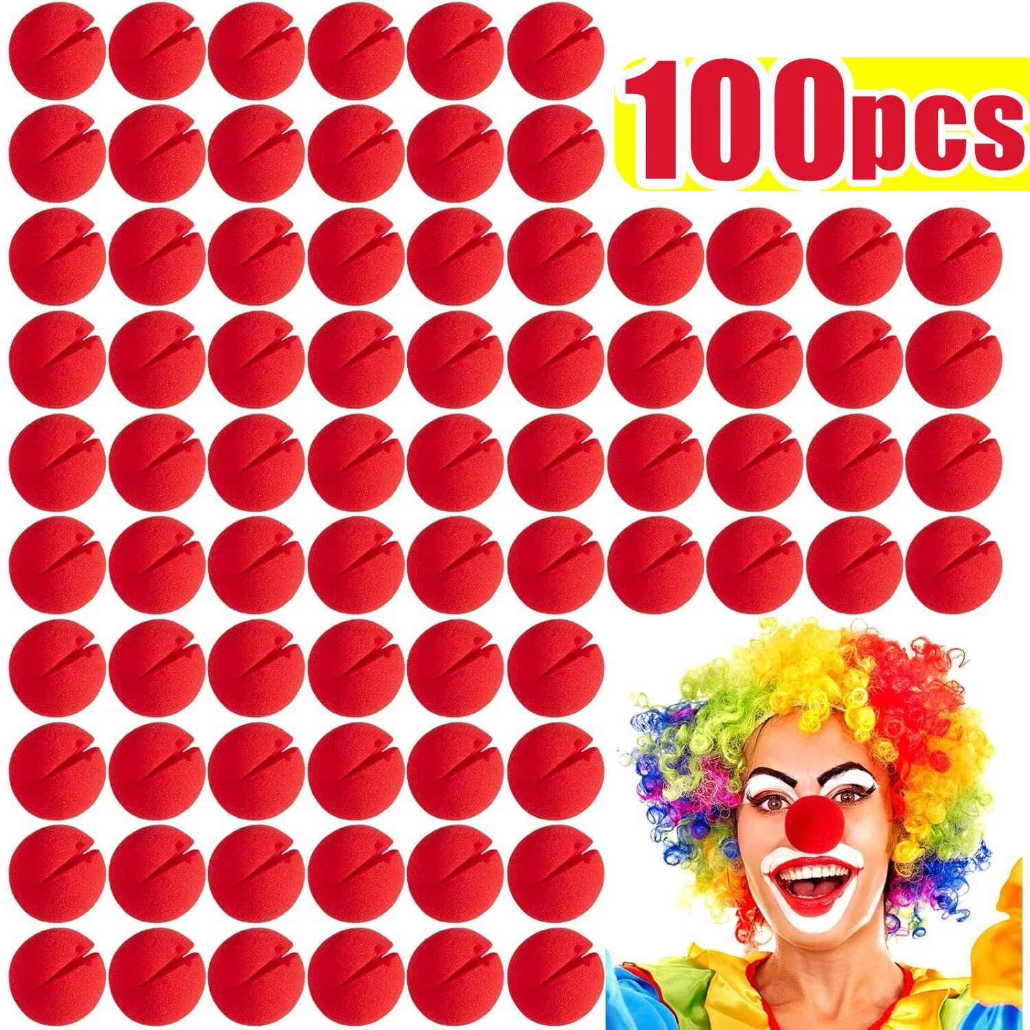 Red Clown Nose Foam Costume Props 7