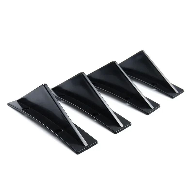 Universal Mini Rear Spoiler Lip For Car Bumper Decor bend Black