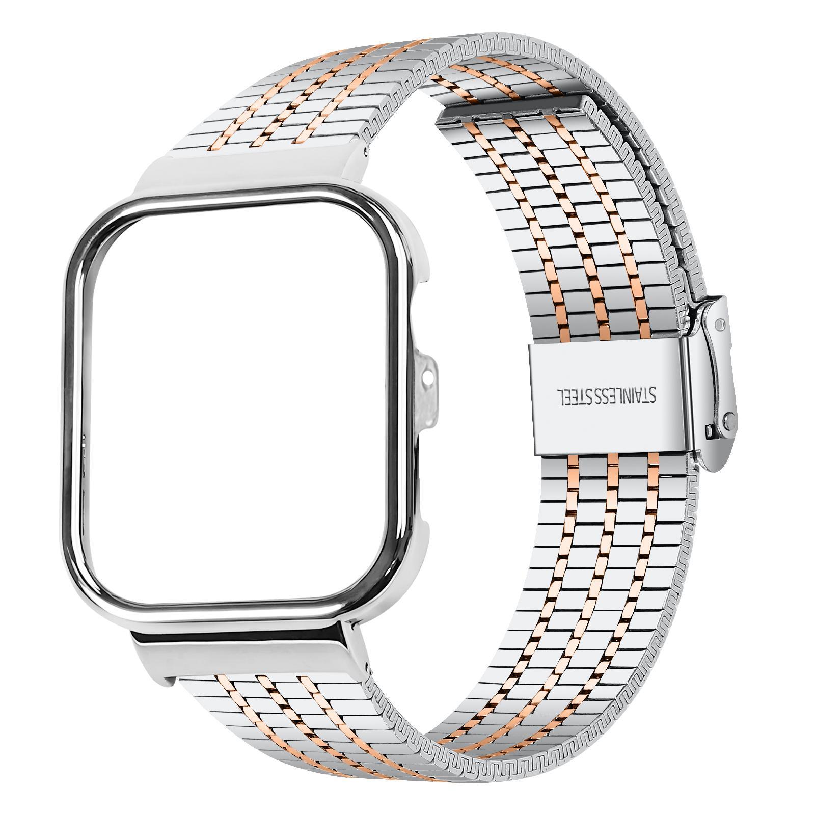 Huawei Watch Fit 4 Pro Fit 4 Fit 3 Stainless Steel Watch Band Seven Bead Metal Strap silver Rose Gold