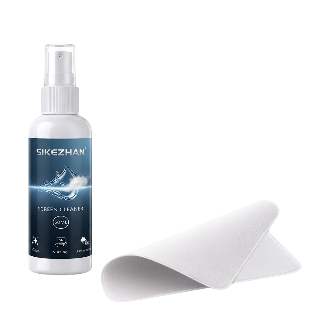 SIKEZHAN Screen Cleaner Spray Kit With Microfiber Cloth For Phones, Laptops, Tablets & Glasses 1pcs