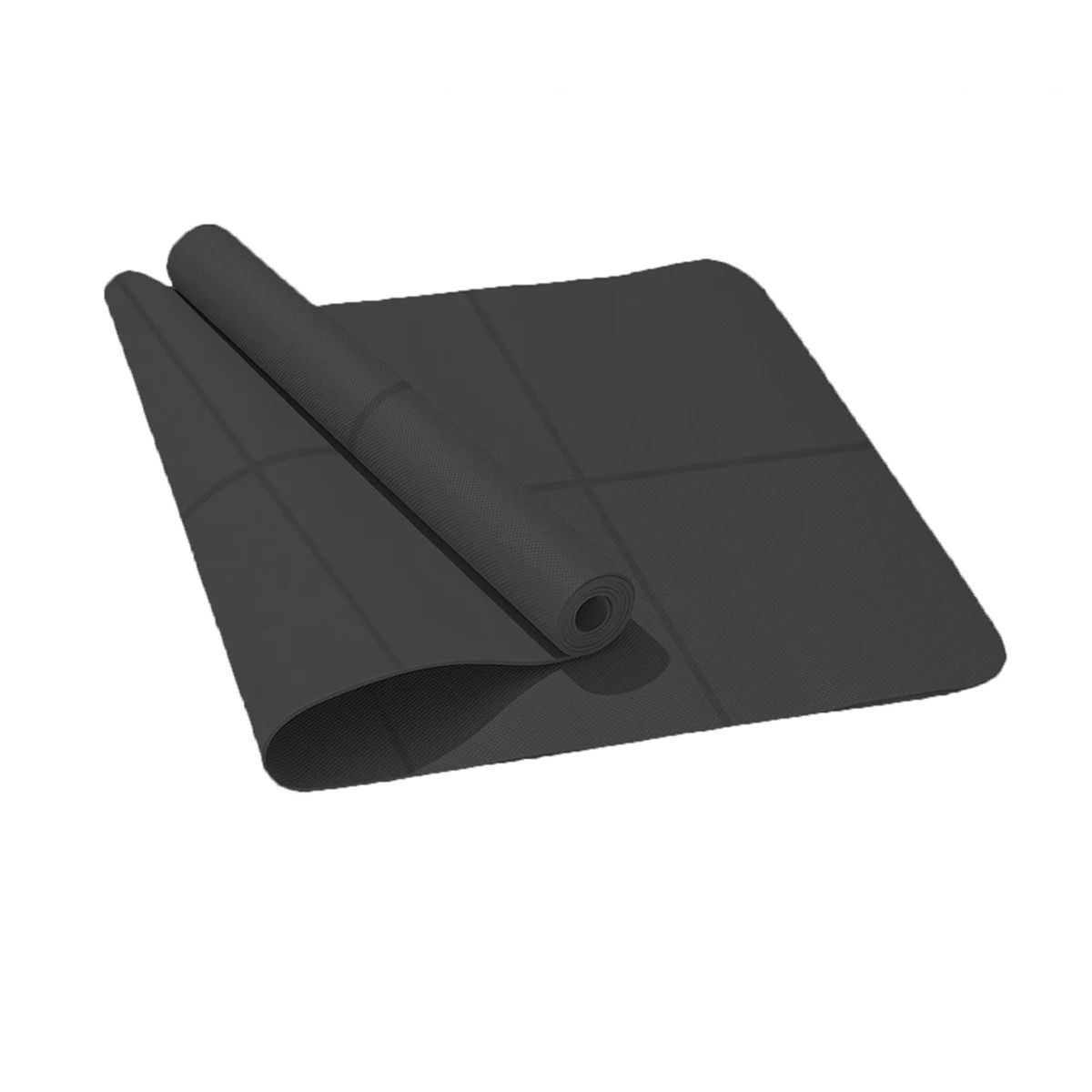 4mm Anti Skid EVA Yoga Mat For Pilates Fitness And Home Workout black
