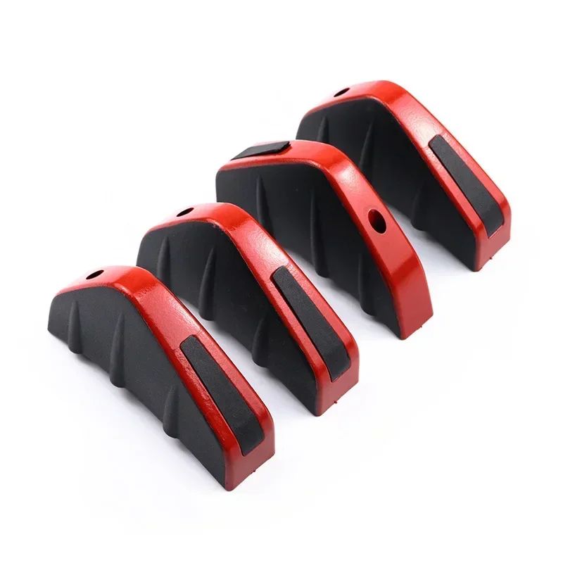 Universal ABS Rear Bumper Lip Spoiler Mini Car Diffuser Splitter Deflector For Sporty Styling & Chassis Protection red Black