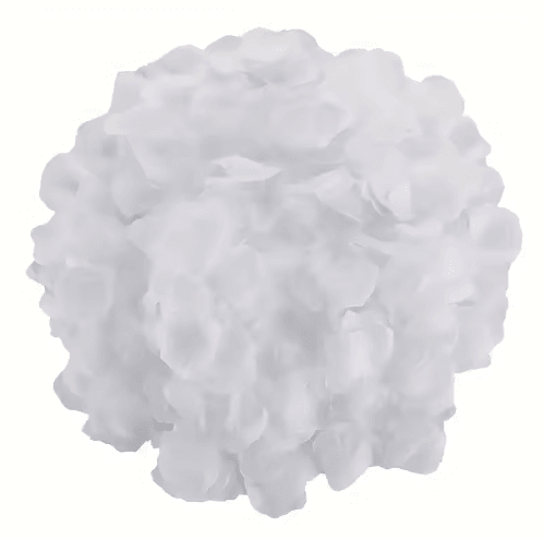 Multicolor Artificial Rose Petals Soft Silk Rose Petals For Valentines Day, Weddings & Romantic Party Decorations white 3000pcs (30pcak)