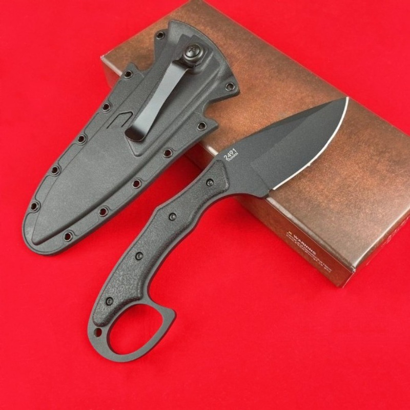 Full Tang Fixed Blade Knife With Steel And Sheath For Camping, Hunting & EDC Full Tang Fixed Blade Knife With Steel And Sheath For Camping, Hunting & EDC