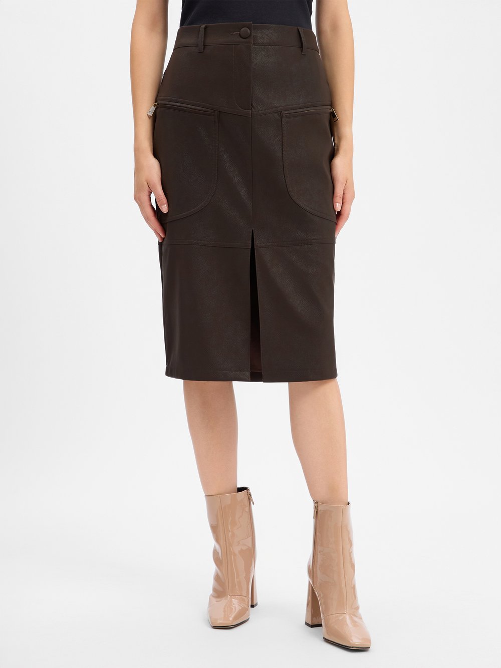 Liu Jo Collection Bleistiftrock Damen schoko, 36