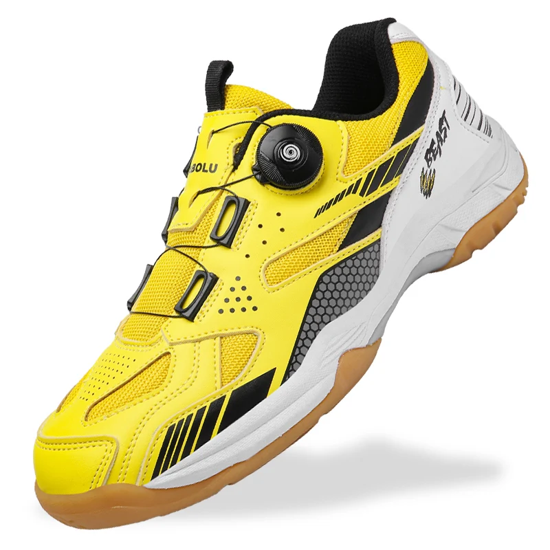 Table Tennis Shoes, Fashionable Badminton Shoes, Men's Running Shoes, Women's Sports Training Shoes, Women's Shoes, Rotating Buckle, Non-Slip Tennis Shoes, Casual Sports Shoes, Breathable Mesh Running Shoes, New Models 35-45