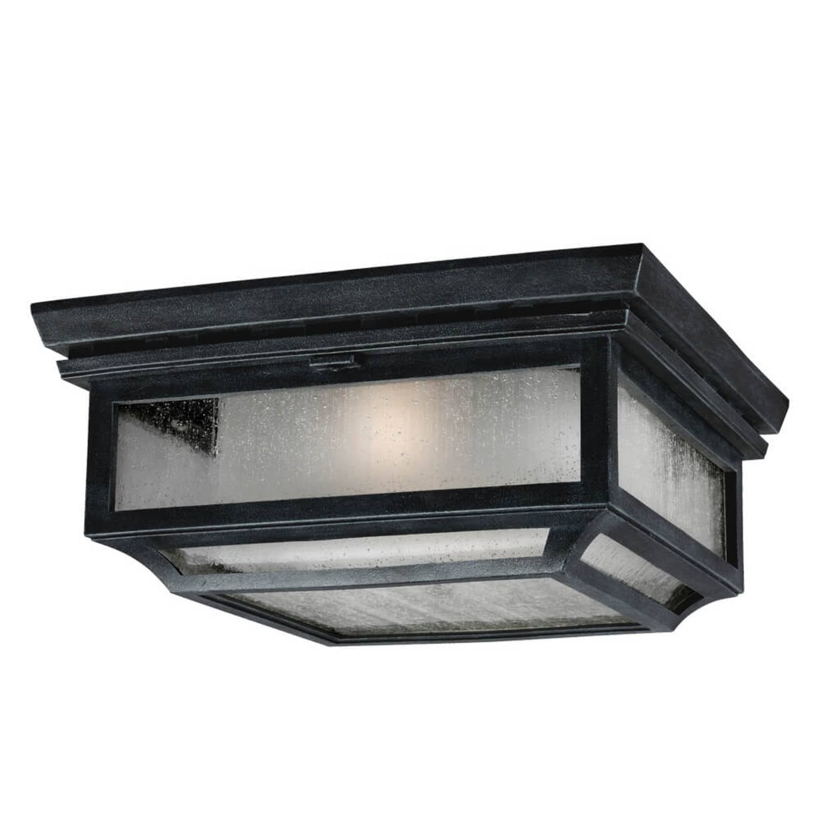 FEISS Plafoniera Shepherd da esterni, Nero, Plastica, Campagna / Rustiche, Plafoniera