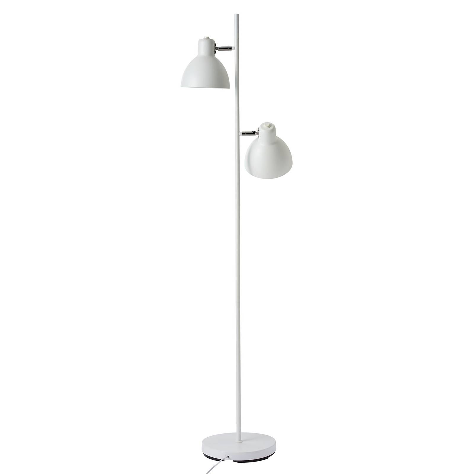Dyberg Larsen Lampada da terra Skagen 2, Bianco / Opale, Soggiorno / Sala da pranzo, Metallo, Scandinavo, Lampada da terra