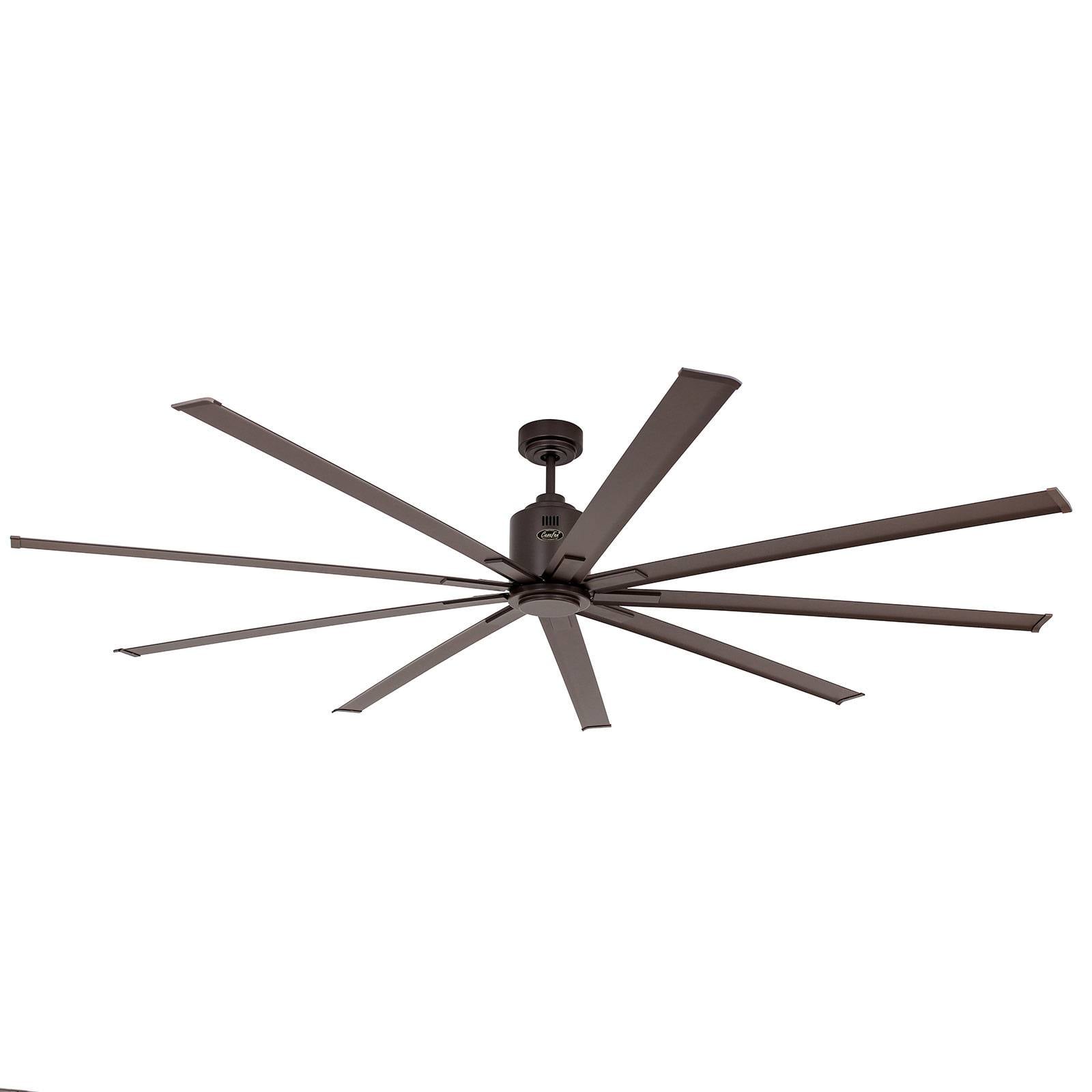 CasaFan Ventilatore da soffitto BIG SMOOTH ECO, bronzo, 220 cm, silenzioso, Bronzo / Ottone antico, Soggiorno / Sala da pranzo, Alluminio, Moderno