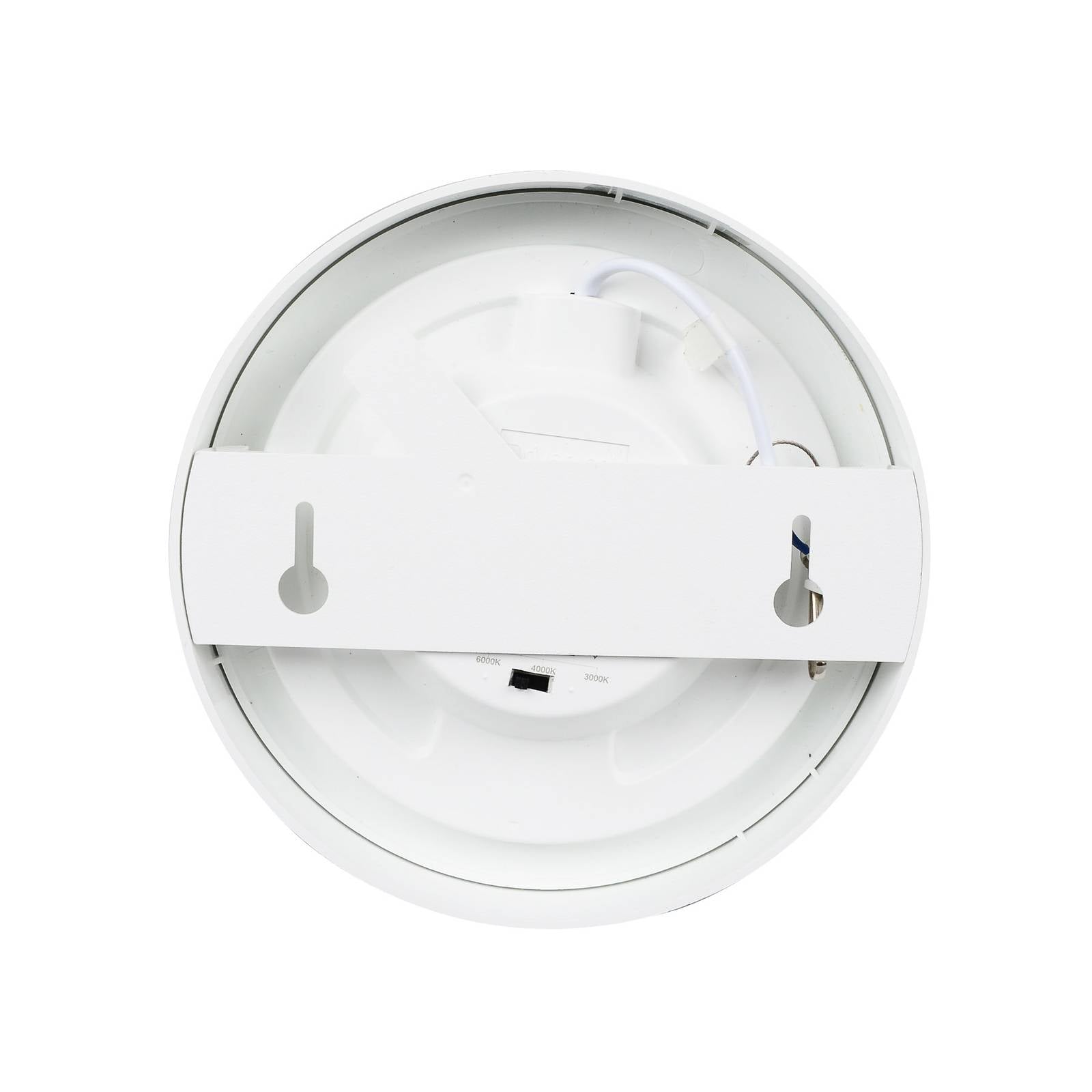 Plafoniera a LED Edwina PRIOS, dimmerabile, Bianco / Opale, Bagno, Alluminio, Moderno, Plafoniera LED