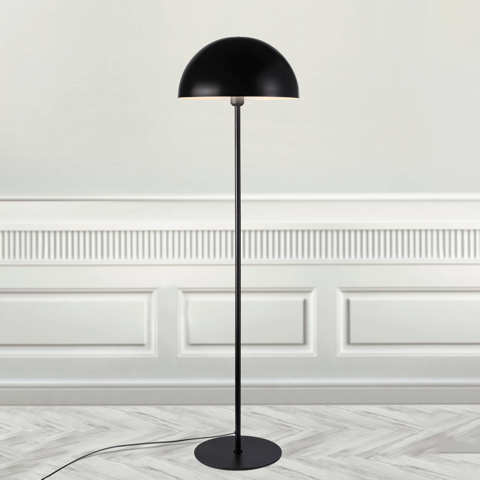 Nordlux Lampada da terra Ellen 40, Nero, Soggiorno / Sala da pranzo, Metallo, Scandinavo, Lampada da terra