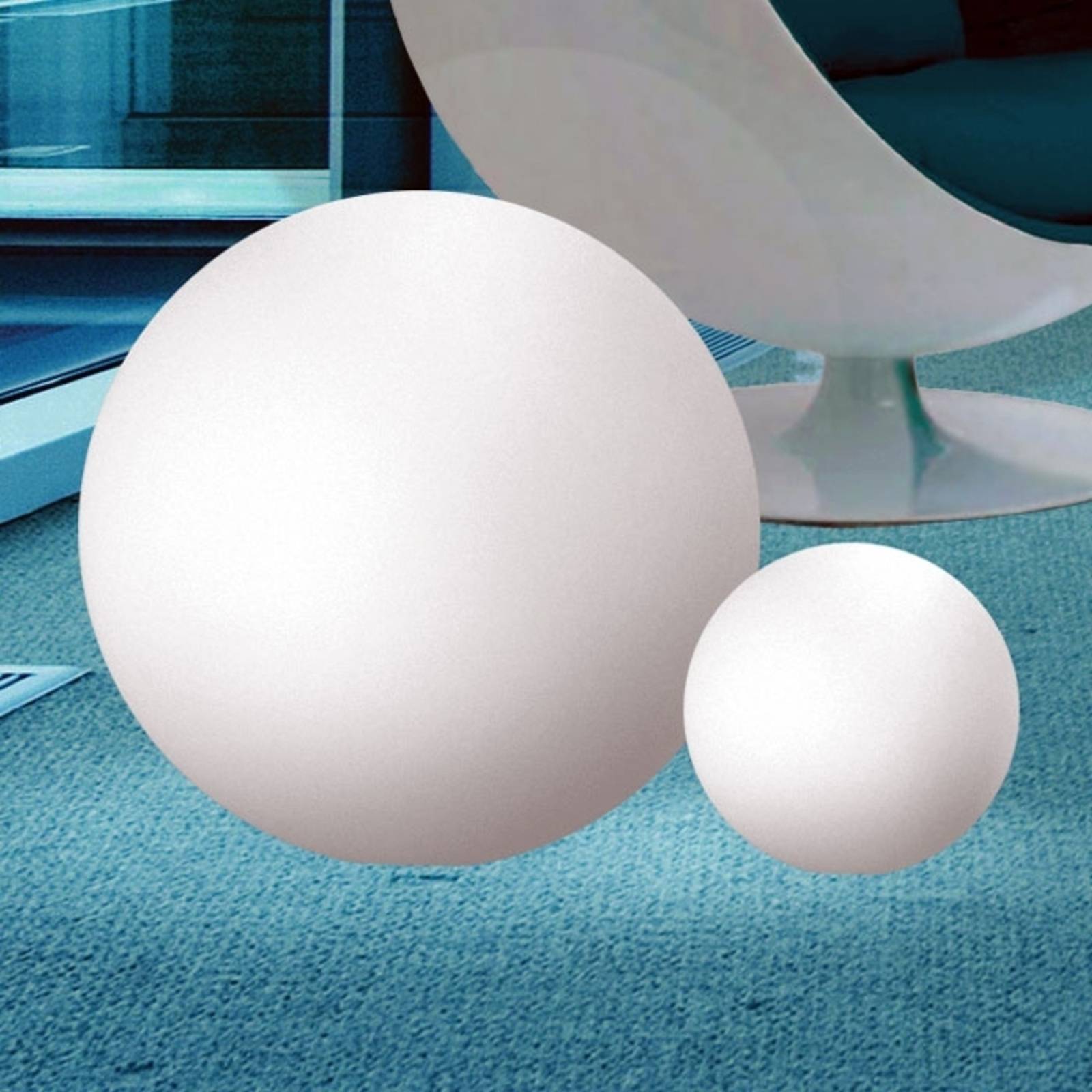 Linea Light Lampada sferica OH da esterni, 75 cm Oh, Bianco / Opale, Plastica, Moderno
