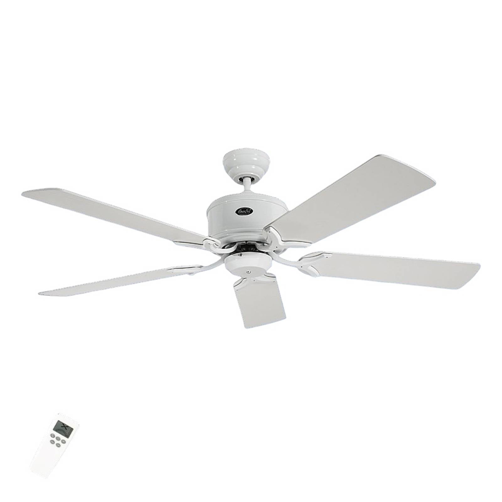 CasaFan Ventilatore da soffitto ECO ELEMENTS, bianco/grigio, Ø 132 cm, silenzioso ELEMENTS, Bianco / Opale, Soggiorno / Sala da pranzo, Legno, Moderno