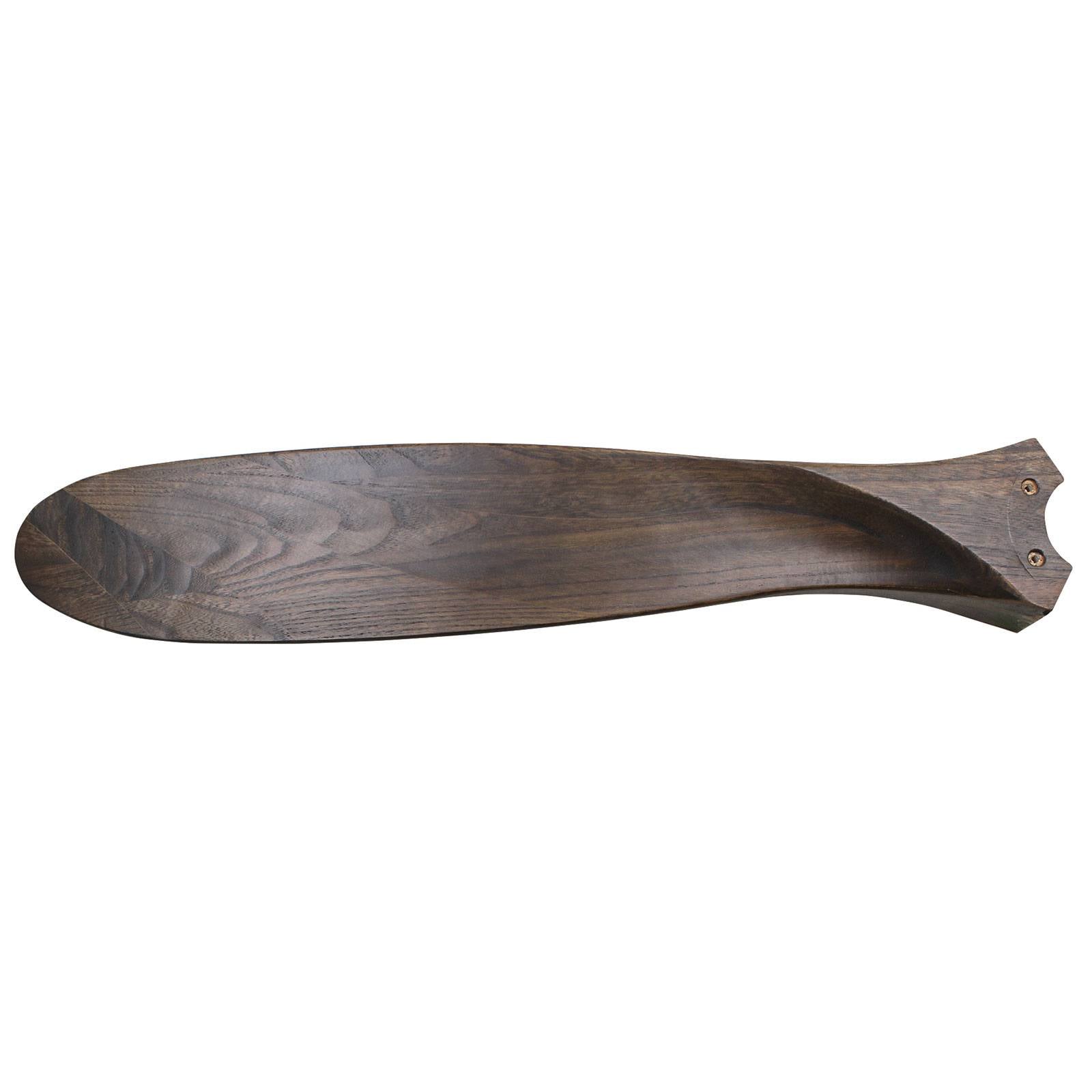 CasaFan Ventilatore da soffitto ECO GENUINO nero/noce Ø 122 cm silenzioso Genuino, Legno scuro, Soggiorno / Sala da pranzo, Legno, Moderno