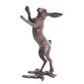 Butler & Peach - Solid Bronze Miniature Boxing Hare