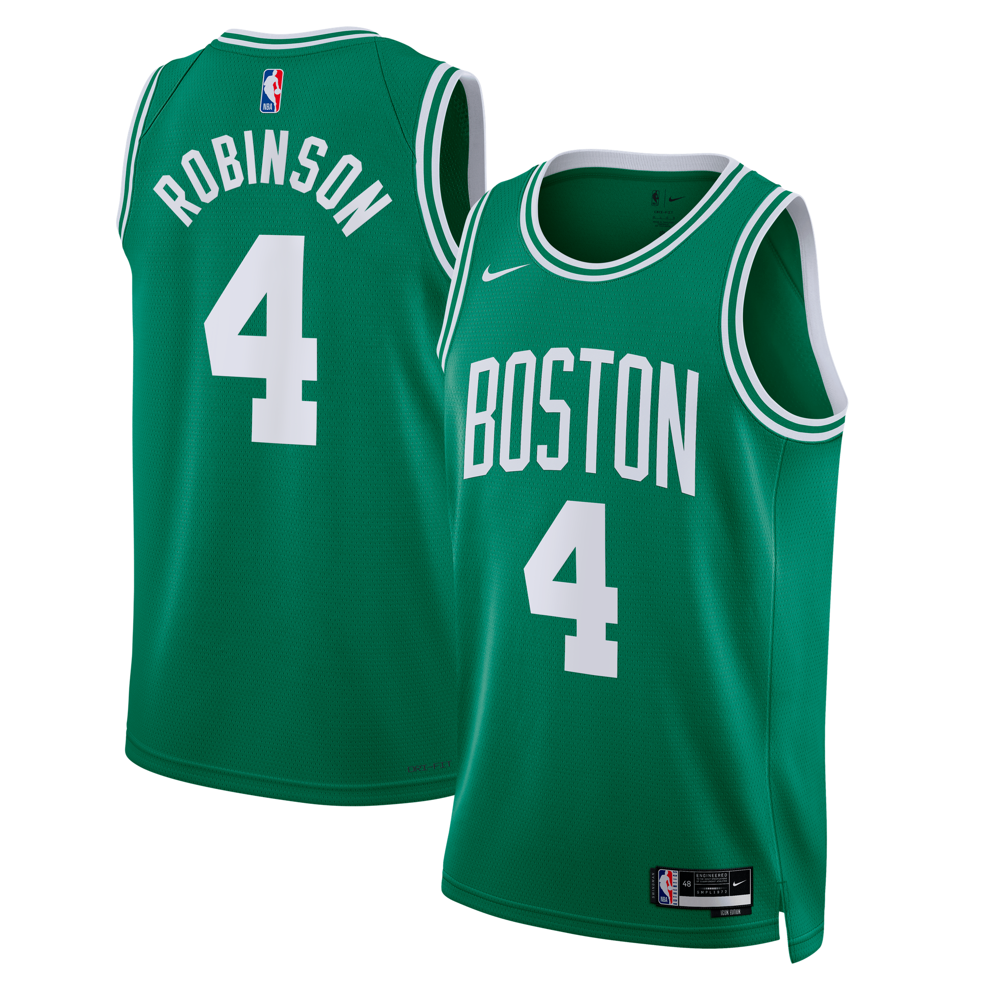 Maillot Swingman Édition Icône des Boston Celtics - Vert Kelly - Mitchell Robinson - Unisexe - Homme Taille: M