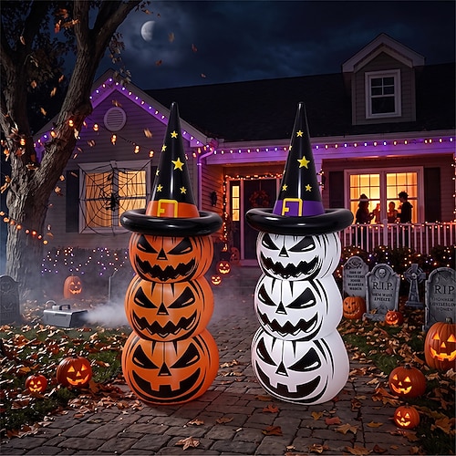 Aufblasbarer Kürbis, Halloween-Dekoration Kürbis für den Garten, aufblasbare Dekorationen für drinnen und draußen, Garten