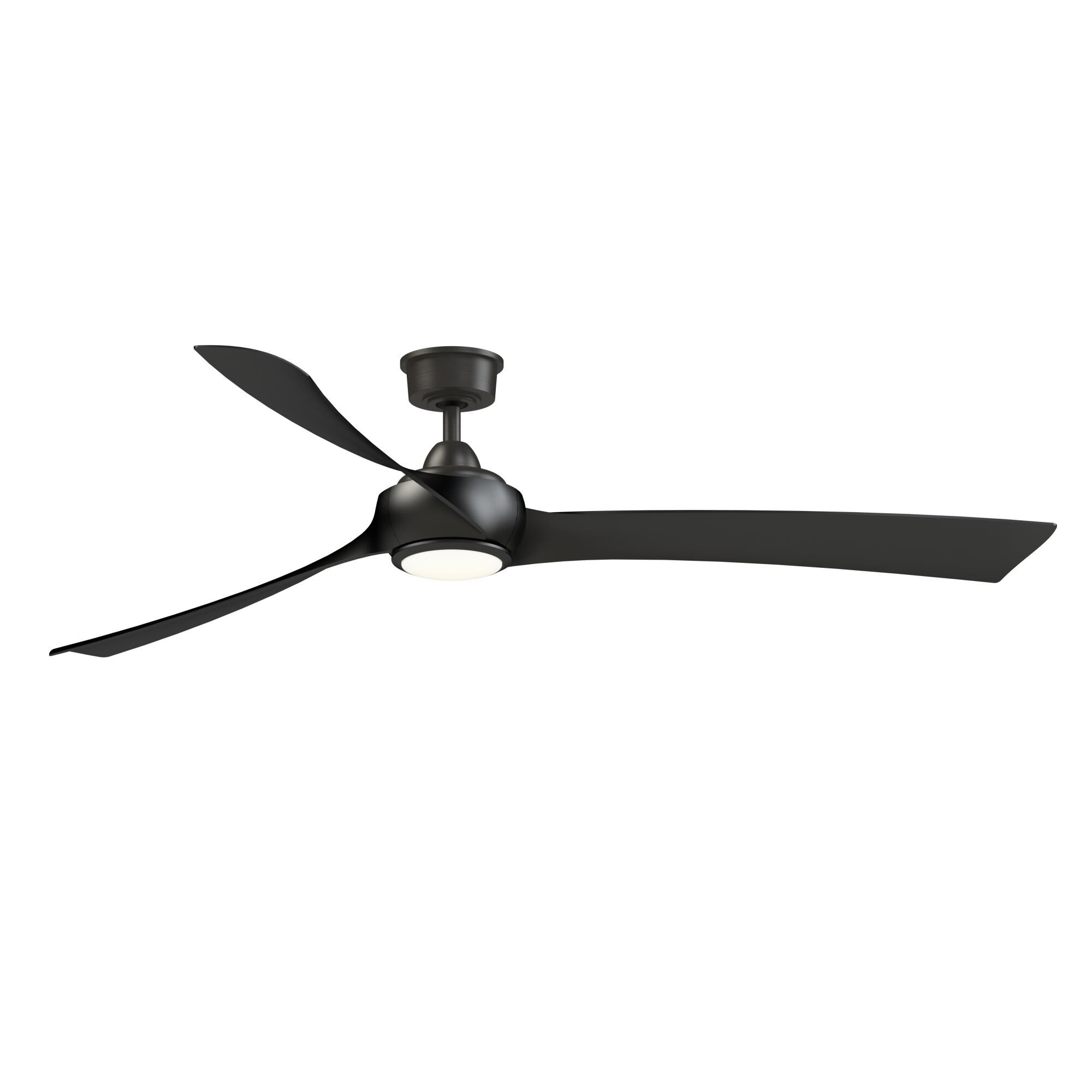 Fanimation Wrap Custom 72 Inch Ceiling Fan with Light Kit - FPD8531DZ-72BL-LK
