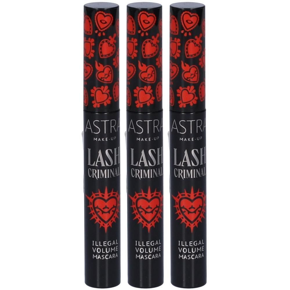 Astra Make-Up Mascara Lash Criminal Illegal Volume 3x1 St