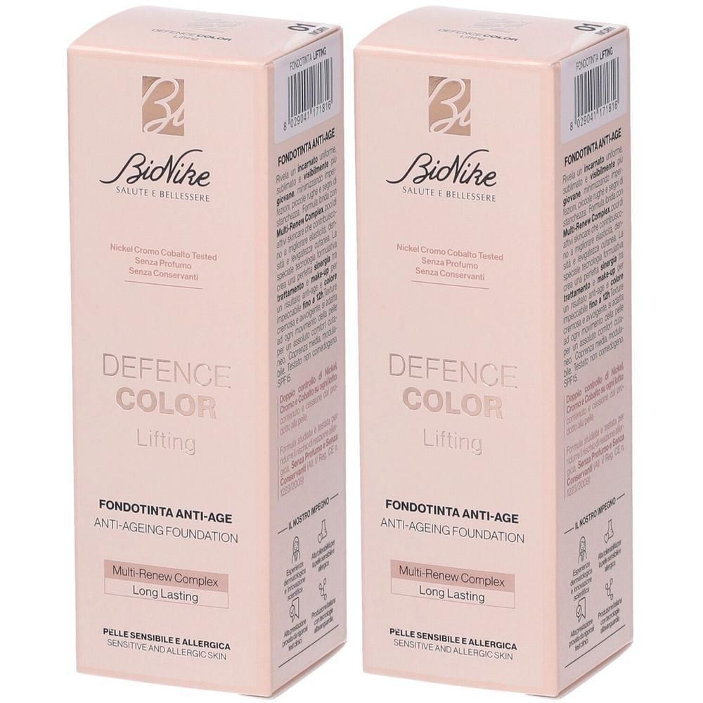 Bionike Defence Color Lifting Fondotinta Anti Age 01 Ivory 2x30 ml
