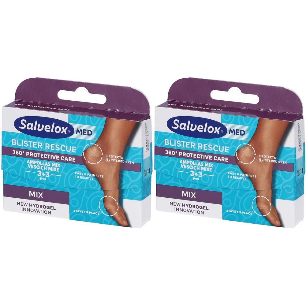 Salvelox Med Blister Rescue Mix Cerotti per Vesciche 2x6 St