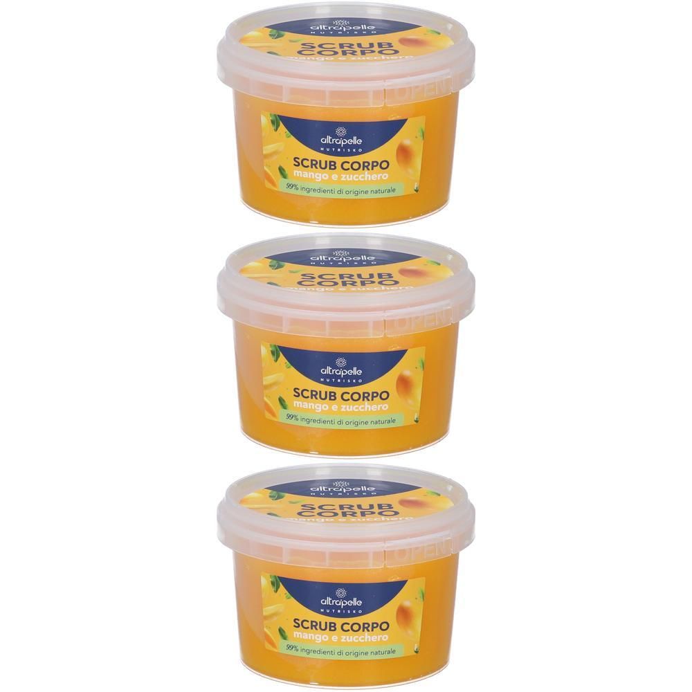 Altrapelle Nutrisko Scrub Corpo Mango e Zucchero 3x300 ml