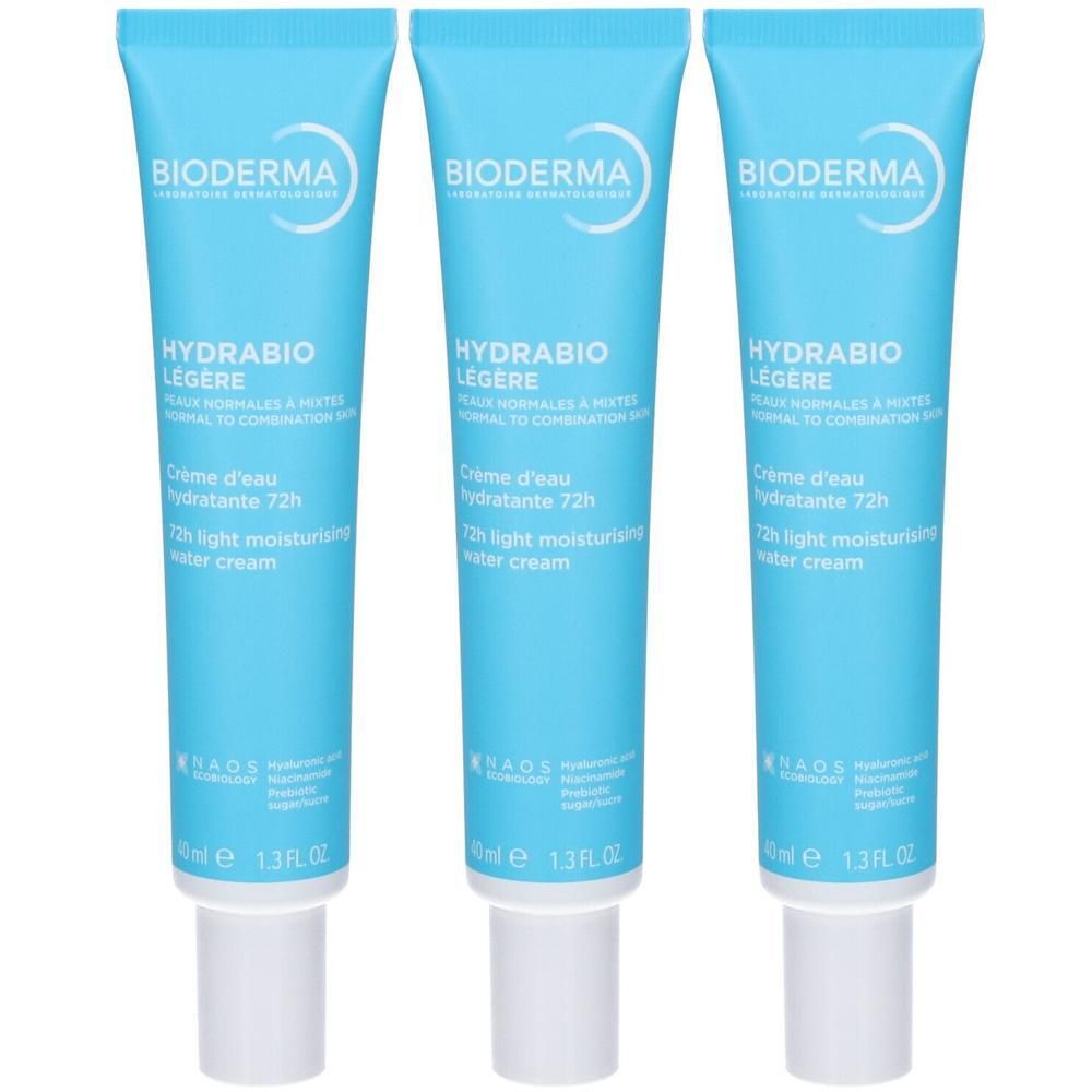 Bioderma Hydrabio Légère Crema Viso 3x40 ml