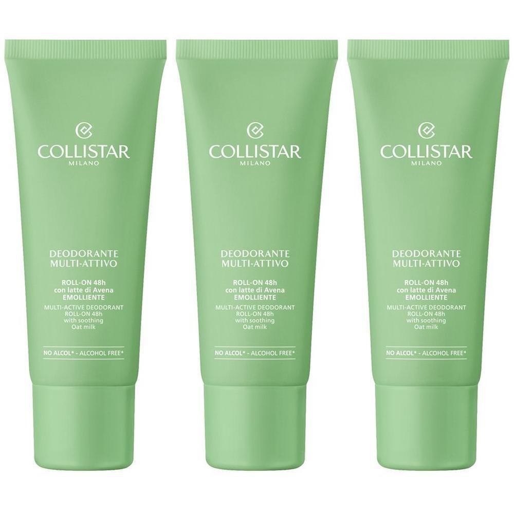 Collistar Deodorante Multi-Attivo Roll-On - Latte Di Avena 48h 3x75 ml