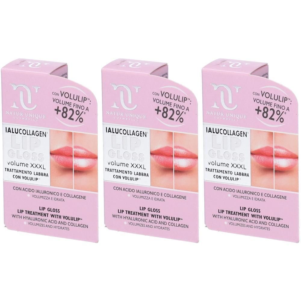 Natur Unique Ialucollagen Lip Gloss Volume XXXL 3x8 ml