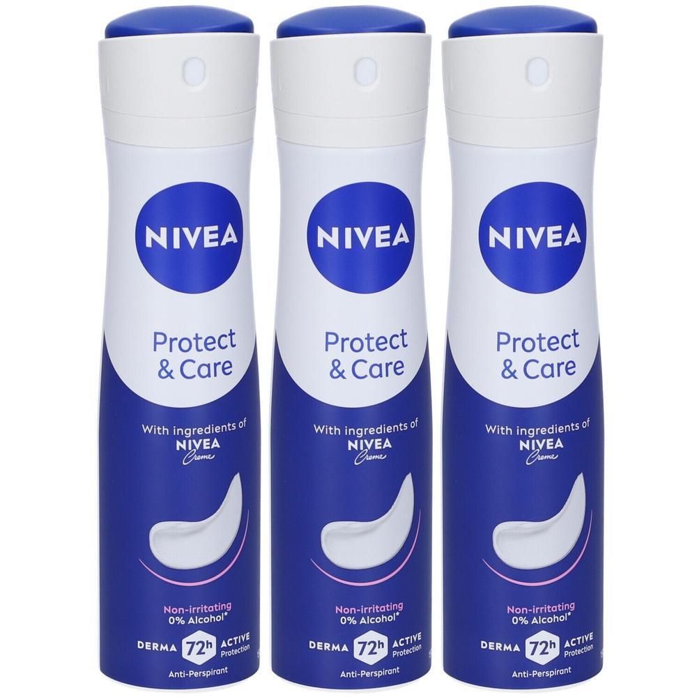 Nivea Protect & Care Deodorante Spray 3x150 ml