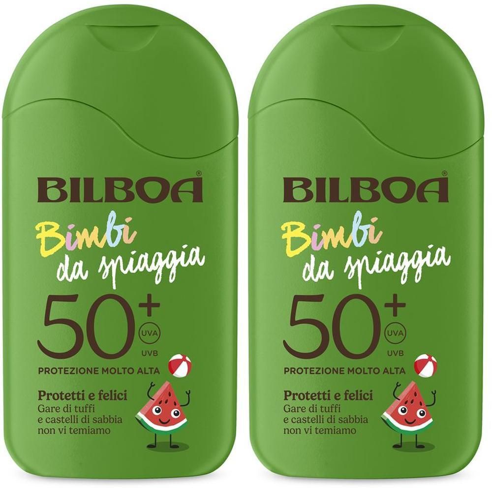 Bilboa Bimbi da Spiaggia Crema Solare Bambini SPF 50+ 2x200 ml