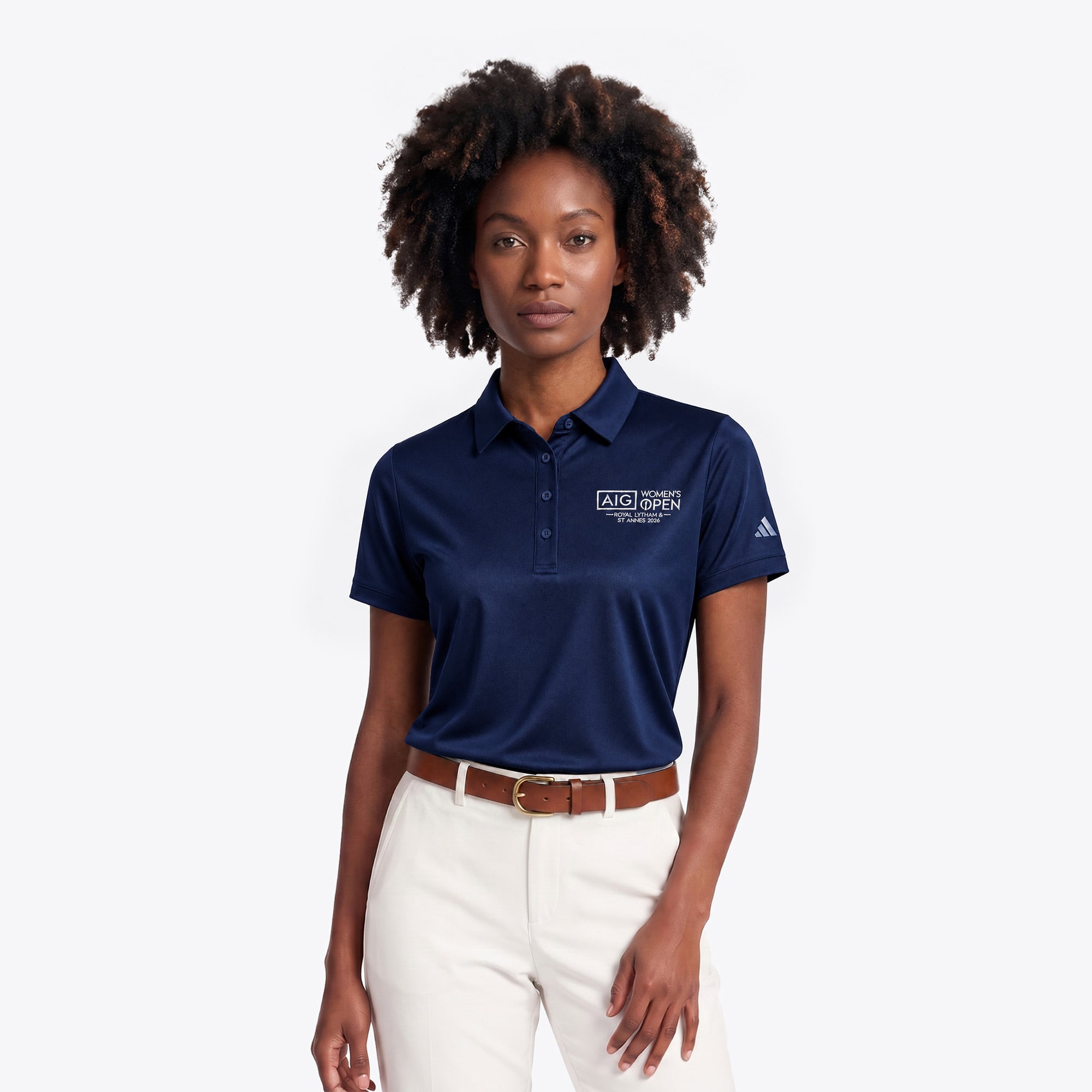 AIG Women's Open adidas Ultimate 365 Tour Twistknit Polo - Marineblau - Damen
