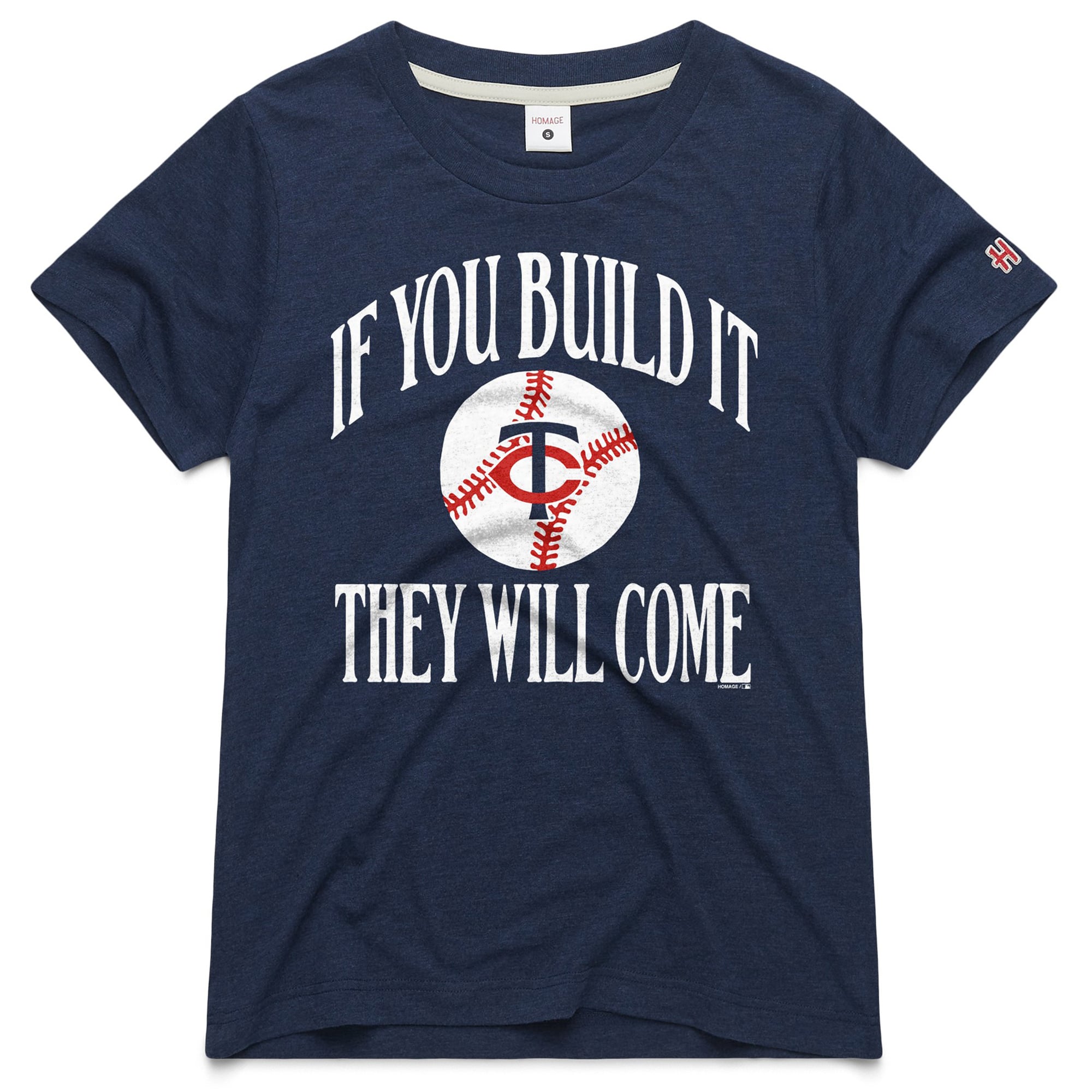 Damen-T-Shirt „Hommage an die Minnesota Twins 2026 – Feld der Träume – Wenn du es baust“ aus Tri-Blend-Material