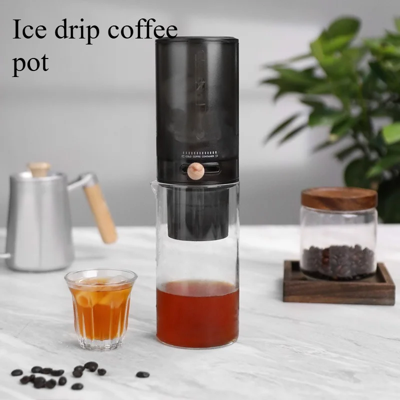 Spot Ice Drip Coffee Pot Adjustable Flow Rate Cold Brew Ice Brew Filter Coffee Utensils Household Manual Hand Drip Coffee Maker